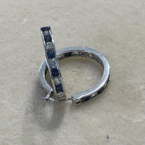 Sterling and sapphire earrings